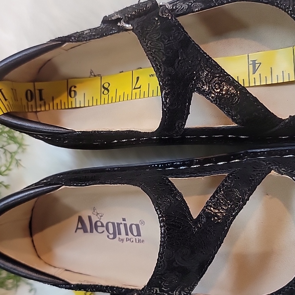 Alegria Jill Black Paisley Print  Mary Jane - Picture 12 of 13